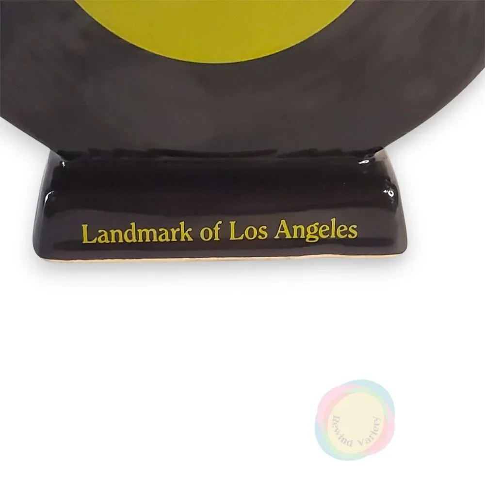 Vintage 1987 Westin Bonaventure Hotel Ceramic Record Vase LA Souvenir
